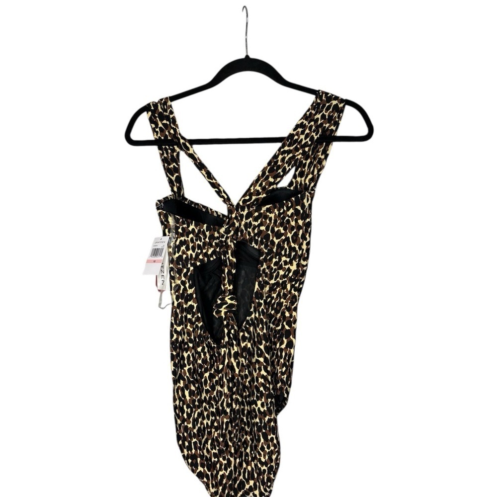 NWT Jantzen Glamour one-piece swimsuit in a leopard print size 10 - Picture 2 of 4